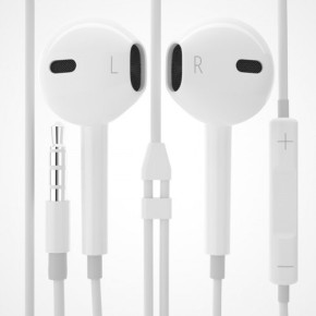 Слушалки HF G-tech за Apple iPhone 5 / Apple iPhone 5s / Apple iPhone SE бели